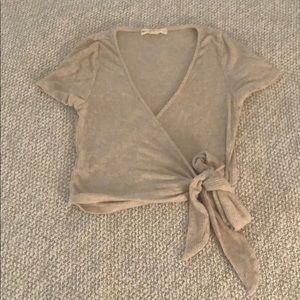 Urban outfitters wrap crop top